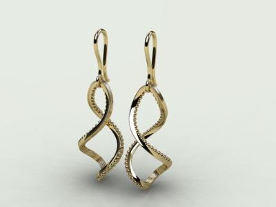 Boucle d'oreille Twisted Lights