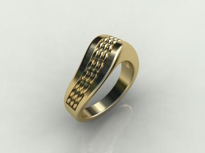 Twisted Lights Ring