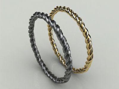 anello filo ritorto